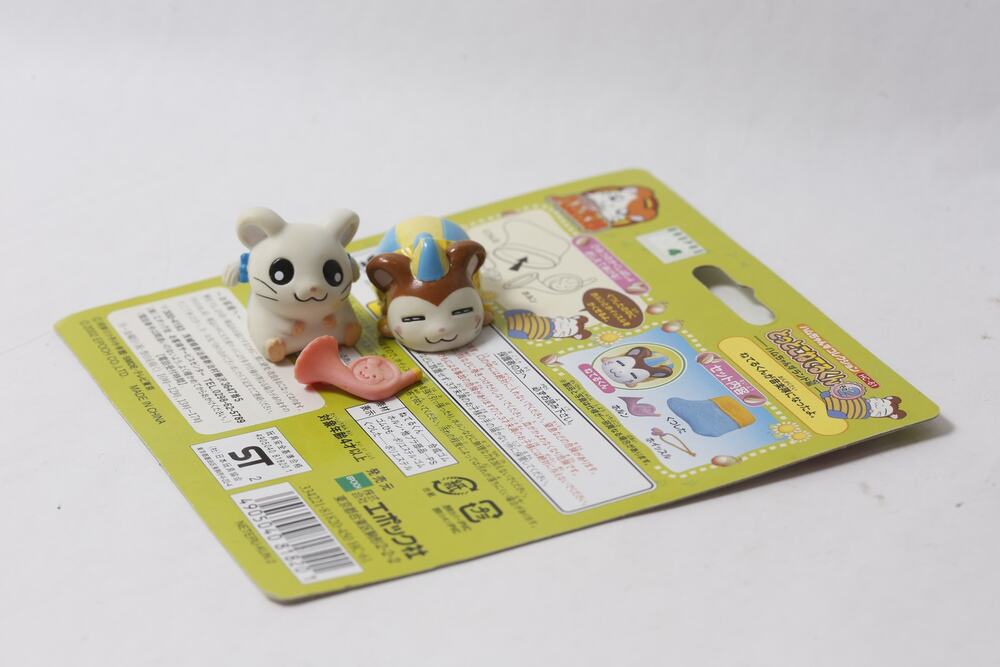 2002 Epoch Hamtaro Tottoko Kururin-chan Bijou Toy Set ~ 260826-WH 1314
